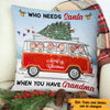 Personalized Red Truck Grandma Christmas  Pillow NB241 85O47 (Insert Included) 1