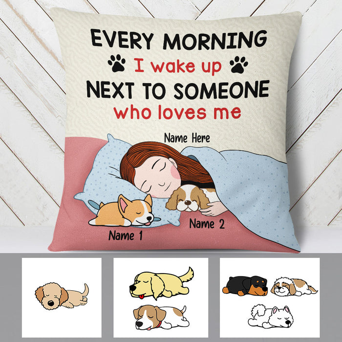 Personalized Every Morning With Dog Pillow JR261 73O60 (Insert Included) 1