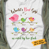 Personalized Mom Grandma Birds T Shirt MR302 30O58 1