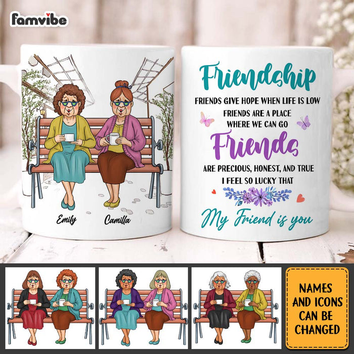 Personalized Friends Gift I Feel So Lucky That  My Friend Is You Mug 31217 1
