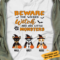 Personalized Halloween Dog Home of The Witch T Shirt JL242 67O57 thumb 1