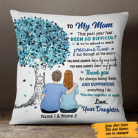 Personalized Mom And Daughter Pillow MR21 26O47 (Insert Included) thumb 1