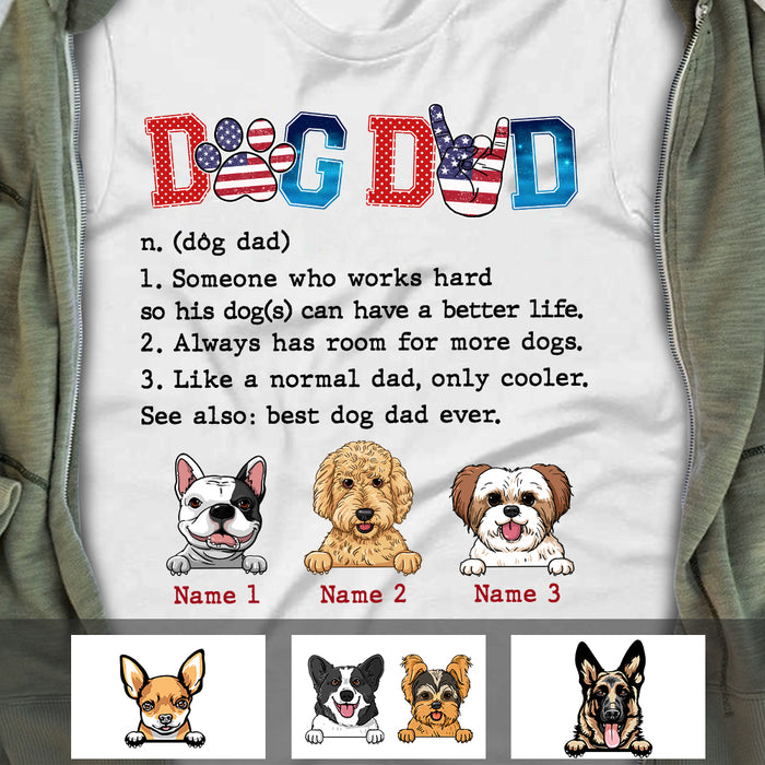 Personalized Dog Dad T Shirt MY113 87O47 1