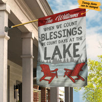 Personalized Lake Garden Flag JL33 85O34 thumb 1