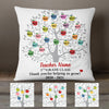 Personalized Teacher Apple Tree Pillow JN11 30O58 (Insert Included) 1