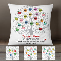 Personalized Teacher Apple Tree Pillow JN11 30O58 (Insert Included) thumb 1