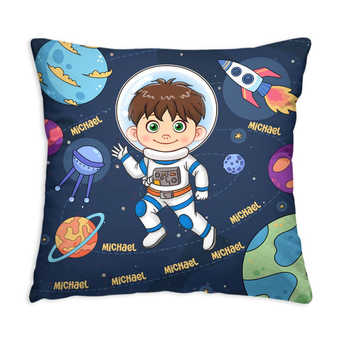 Personalized Gift For Grandson Astronaut Custom Name Pillow 30835 1