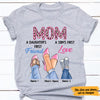 Personalized Mom Loves Daughter Son T Shirt MY41 73O47 1