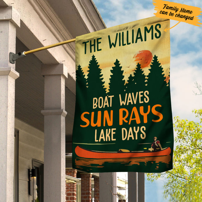 Personalized Lake Garden Flag JN295 85O34 1
