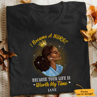Personalized I Become A Nurse BWA T Shirt JL243 28O65 thumb 1