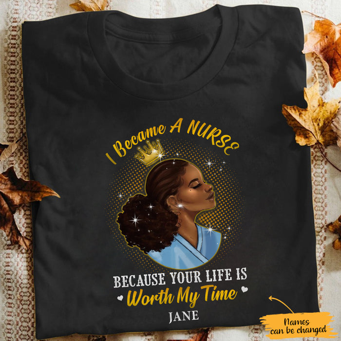 Personalized I Become A Nurse BWA T Shirt JL243 28O65 1