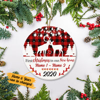 Personalized Deer Hunting Couple Our New Home  Ornament SB93 67O34 thumb 1