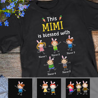 Personalized Easter Blessed Grandma T Shirt FB253 65O57 thumb 1