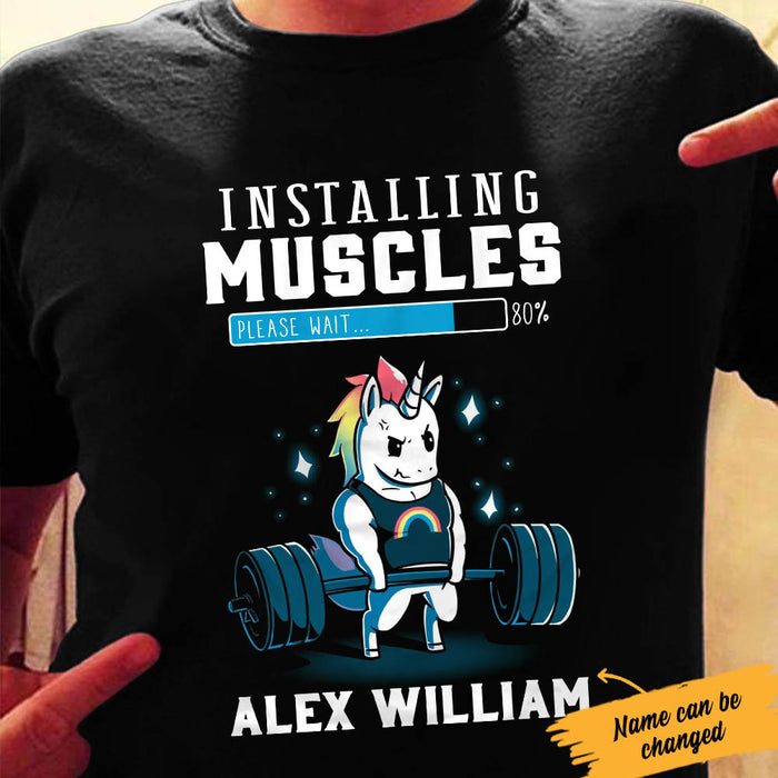 Personalized Gym Unicorn T Shirt JL12 95O60 1