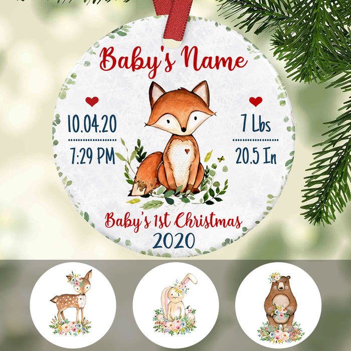 Personalized Baby First Christmas   Ornament NB24 65O57 1