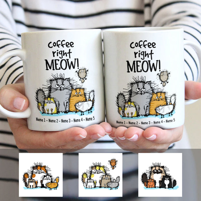Personalized Coffee Right Meow Cat Mug NB301 29O58 1