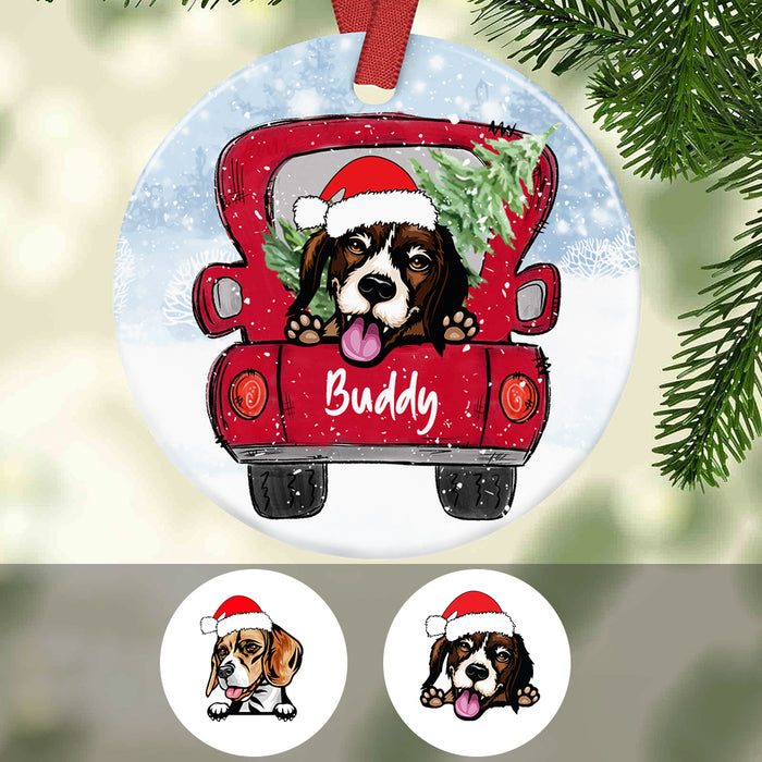 Personalized Beagle Dog Christmas Ornament SB301 81O34 1