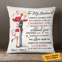 Personalized Couple Love  Pillow DB71 85O58 (Insert Included) thumb 1