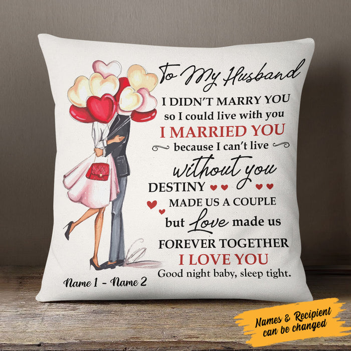 Personalized Couple Love  Pillow DB71 85O58 (Insert Included) 1