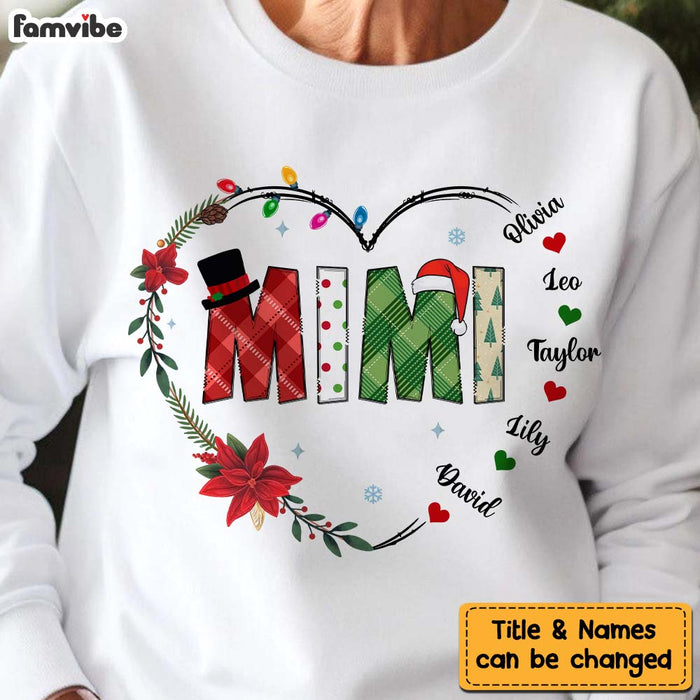 Personalized Gift For Grandma Est Christmas Shirt - Hoodie - Sweatshirt 30174 1