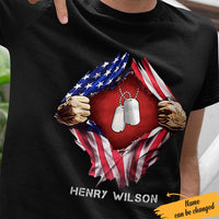 Personalized Veteran T Shirt JN81 85O61 thumb 1