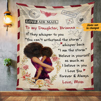 Personalized BWA Letter Fleece Blanket AG62 73O47 thumb 1