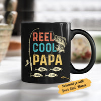 Personalized Papa Fishing  Black Mug MY0408 81O34 thumb 1