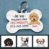 Personalized Dog French Chien Bone Pet Tag AP123 26O57 1