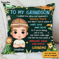 Personalized Gift For Grandson Jungle Animal Pillow 30809 thumb 1