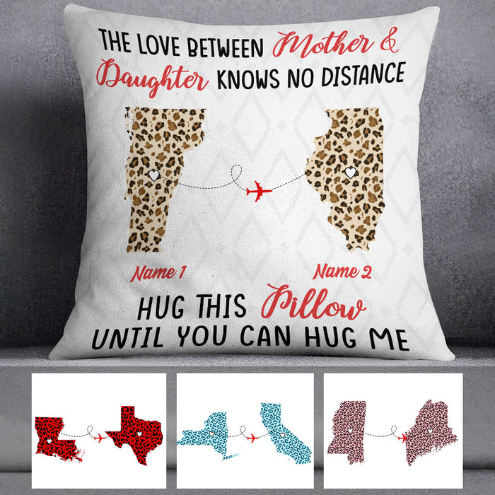 Personalized Long Distance Mother And Daughter Pillow FB224 65O60 1