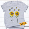 Personalized Mom Grandma Sunflower T Shirt MY37 30O58 1