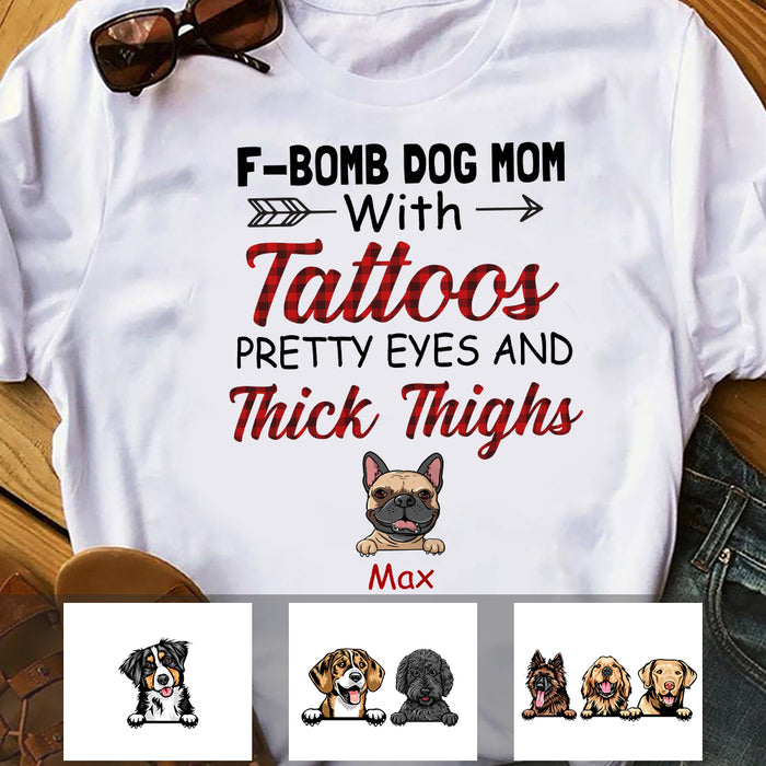 Personalized Dog Mom T Shirt OB261 87O34 1