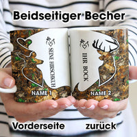Personalized Hunting Couple Ehepaar German Mug AP132 87O60 thumb 1