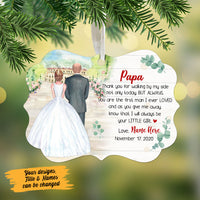 Personalized Parents Of The Bride Wedding  MDF Benelux Ornament NB91 65O58 thumb 1