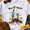 Personalized Autism BWA Never Walk Alone T Shirt AG41 30O57 1