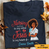 Personalized Jesus Nurse Melanin T Shirt JN211 65O57 1