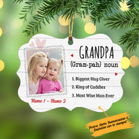 Personalized Grandpa & Grandma Definition Benelux Ornament NB241 95O34 thumb 1