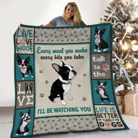 Boston Terrier Dog Blanket NB276 73O57 thumb 1