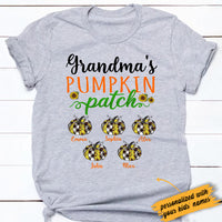 Personalized Grandma's Pumpkin Patch Fall Halloween T Shirt AG201 81O34 thumb 1