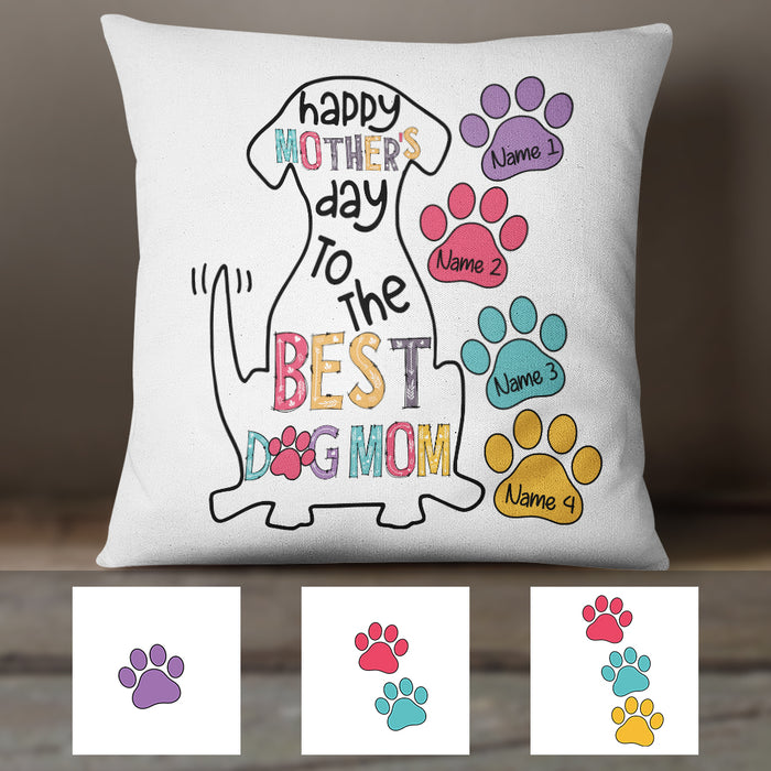 Personalized Mother's Day Dog Mom Pillow FB31 81O34 (Insert Included) 1