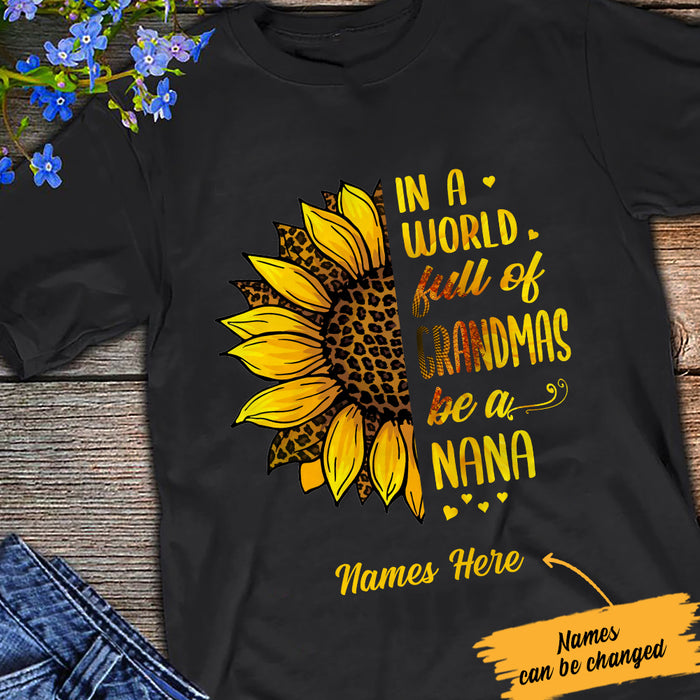 Personalized Grandma Sunflower T Shirt NB262 85O57 1