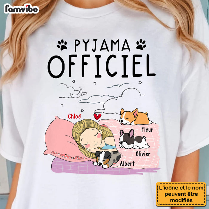 Personalized Gift For Dog Mom French Pyjama Officiel Shirt - Hoodie - Sweatshirt 30446 1