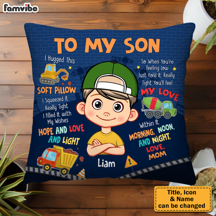 Personalized Gift For Son Construction Hug This Pillow 31981 1
