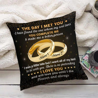 Personalized Couple The Day I Met You Pillow FB101 85O57 thumb 1