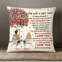 Personalized Couple Tree Pillow MR52 30O58 (Insert Included) thumb 1