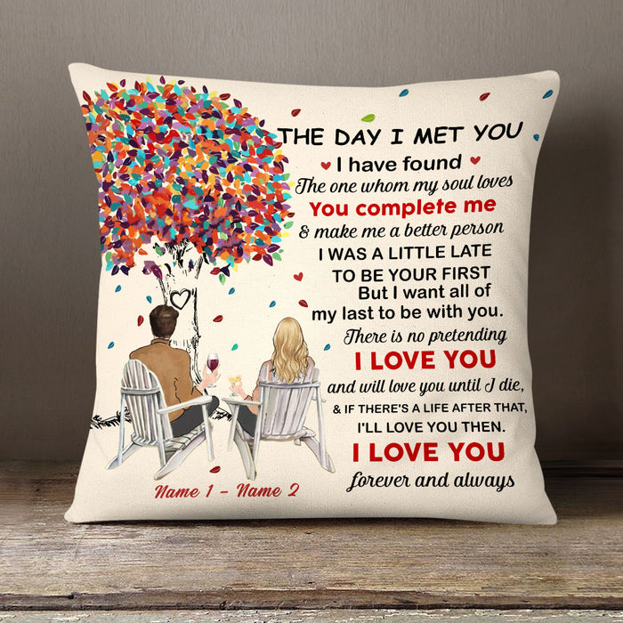 Personalized Couple Tree Pillow MR52 30O58 (Insert Included) 1