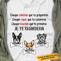 Personalized Dog Watching Chien Chienne French T Shirt AP1312 30O47 thumb 1