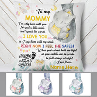 Personalized Love Mother Elephant Pillow FB201 73O60 (Insert Included) thumb 1
