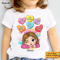 Personalized Gift For Granddaughter I Am Kind Candy Heart Kid T Shirt - Kid Hoodie - Kid Sweatshirt 31629 thumb 1
