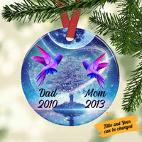 Personalized Hummingbird Memorial Mom Dad Ornament SOB312 87O36 thumb 1